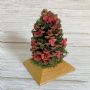 花藝創作｜花件擺飾｜松果永生樹｜紅
