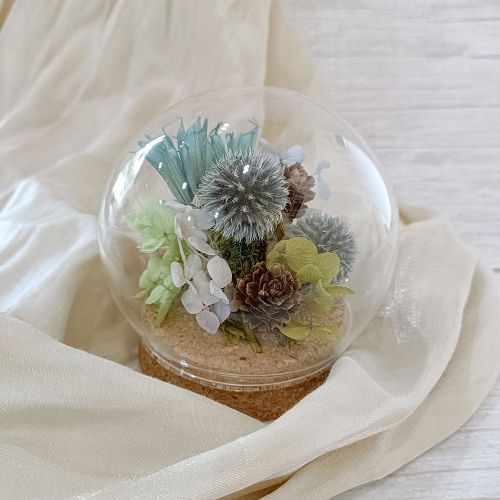 玻璃花球｜原創設計｜小藍球花